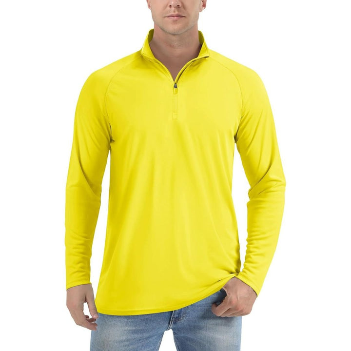 Men's Sun Protective Quick - Dry Stand Collar UV Long Sleeve Shirts - Men's Running Shirts