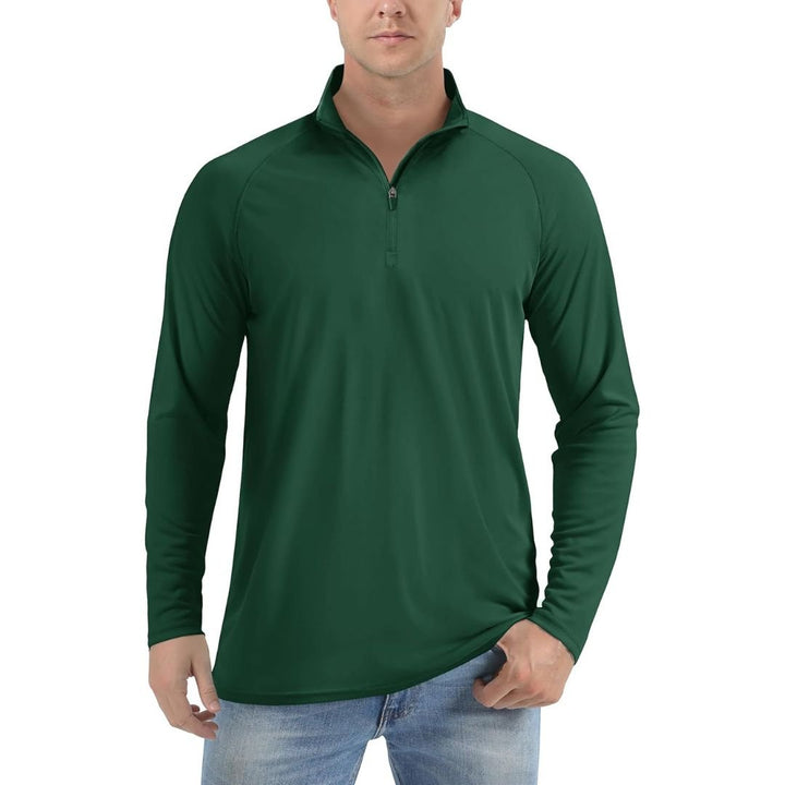 Men's Sun Protective Quick - Dry Stand Collar UV Long Sleeve Shirts - Men's Running Shirts