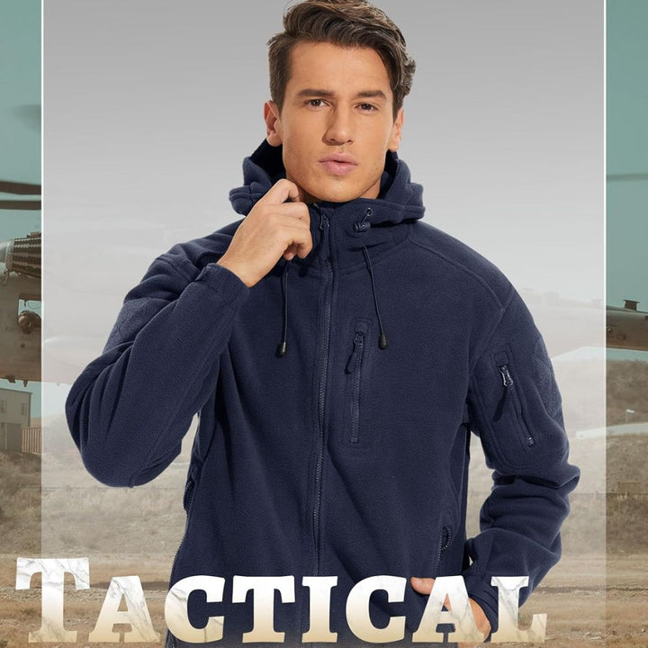 Men's Tactical Fleece Jacket Hoodie with 6 Pockets Winter Warm Coats - Fall Winter 2022