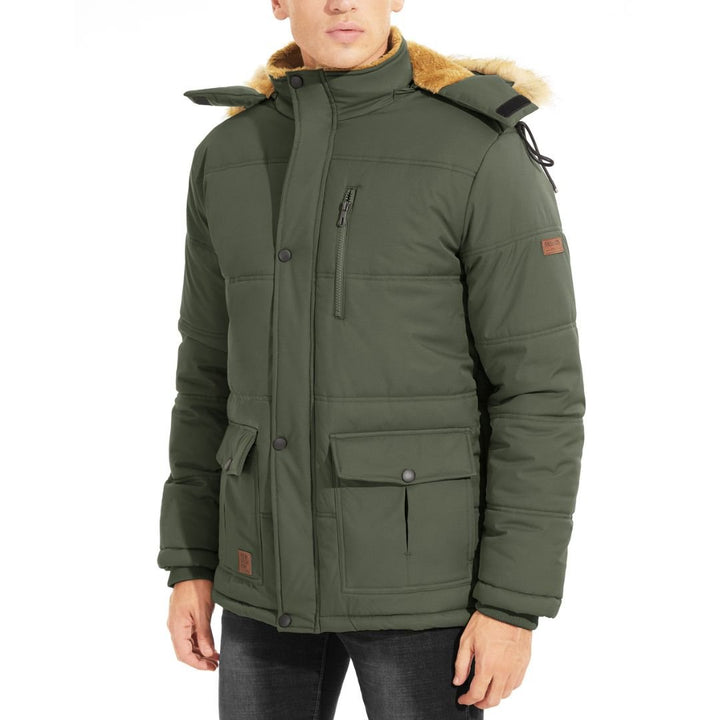 Men's Winter Jacket with Hood Water Repellent Windproof Coat - Fall Winter 2022