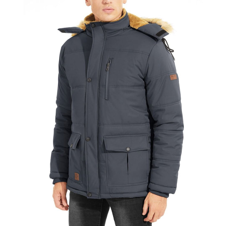 Men's Winter Jacket with Hood Water Repellent Windproof Coat - Fall Winter 2022