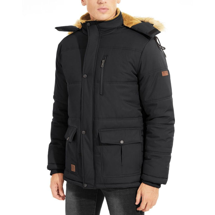 Men's Winter Jacket with Hood Water Repellent Windproof Coat - Fall Winter 2022