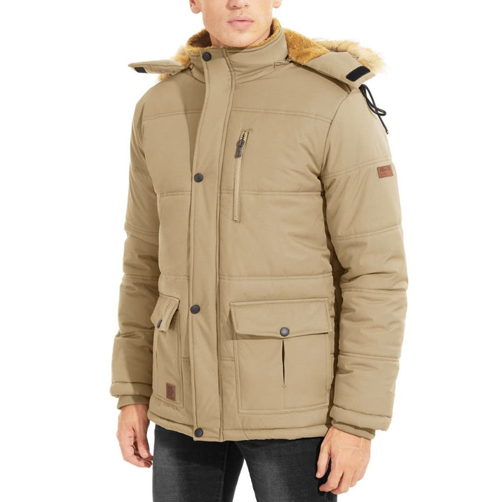 Men's Winter Jacket with Hood Water Repellent Windproof Coat - Fall Winter 2022