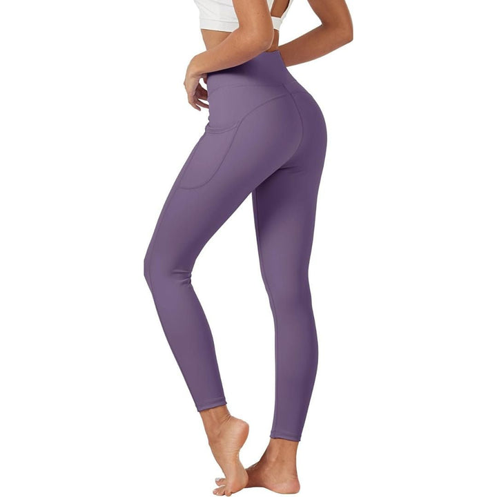 Women's High Waisted Leggings with Pockets Tummy Control Yoga Pants - Women's Pants