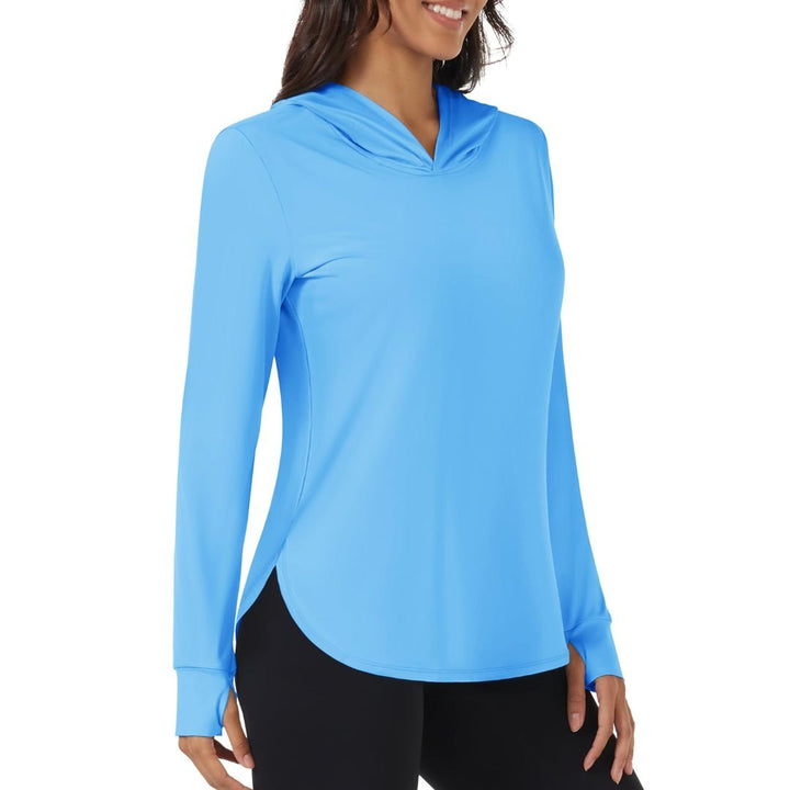 Women's UPF 80+ Sun Protection Hoodie Hiking UV Shirt - Women's hoodie