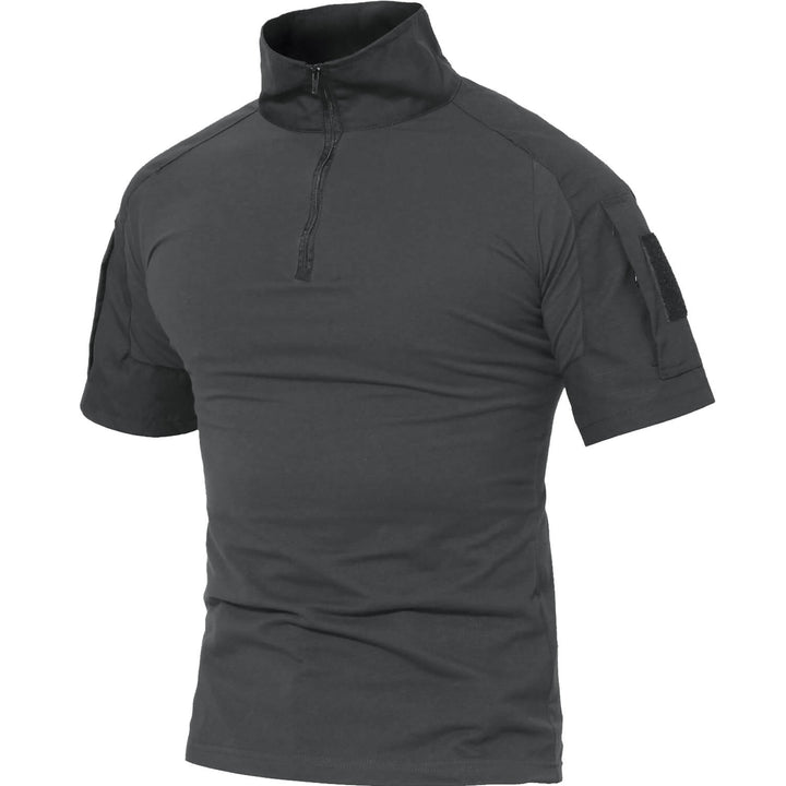 1/4 Zip Sleeve Slim Fit Camo Tactical Shirt - Men's Tactical