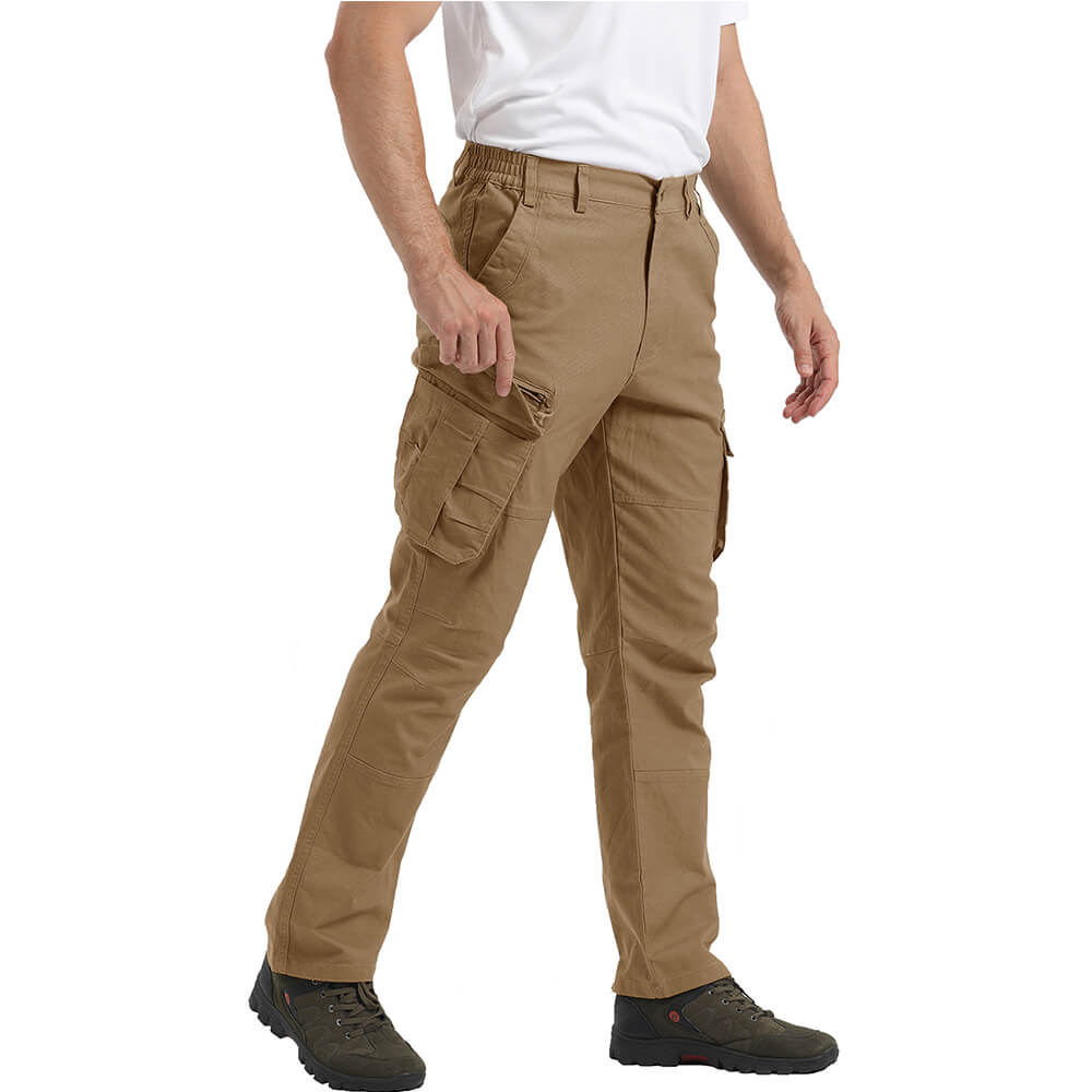 Men's 7 Pockets Straight-Leg Ripstop Pants