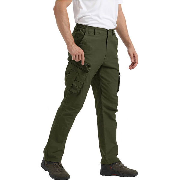 7 Pockets Straight-Leg Ripstop Pants - Men's Cargo Pants