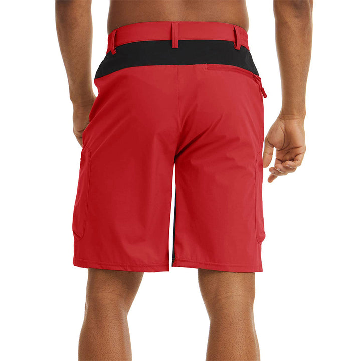 Viadha Men's Hiking Cargo Shorts Quick Dry Outdoor Tactical Shorts for Men with Pocket Lightweight Breathable Fishing Shorts(Red,S), Size: Small