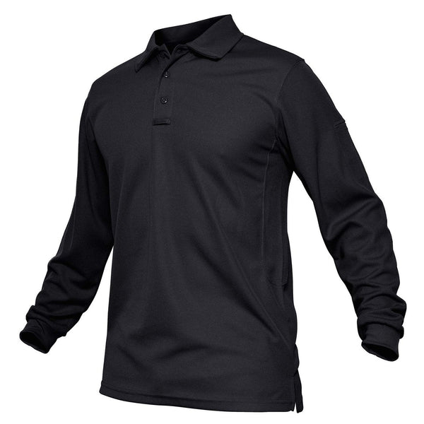 Men's Long Sleeve Golf Polo Shirts - Athletic Casual Travel Performance  Collar Shirts Lightweight Quick Dry UPF50