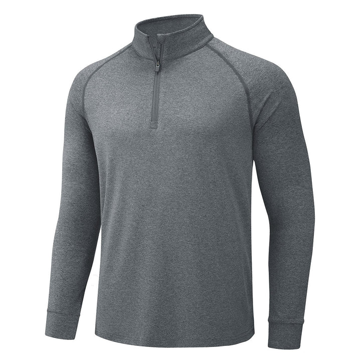 Men's 1/4 Zip Pullover Shirts Sun Protection UPF 50+ Long Sleeve, Black / S