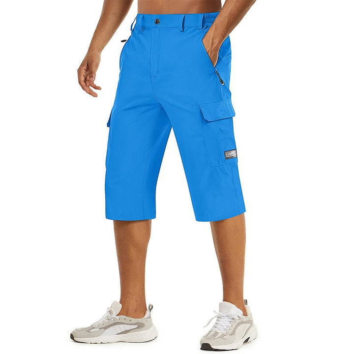 Men's 3/4 Quick-dry Capri Zipper Pockets Cargo Shorts - Men's Cargo Shorts