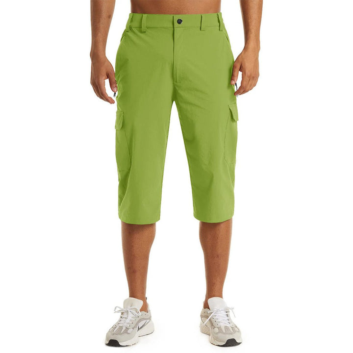 Men's 3/4 Quick-dry Capri Zipper Pockets Cargo Shorts - Men's Cargo Shorts