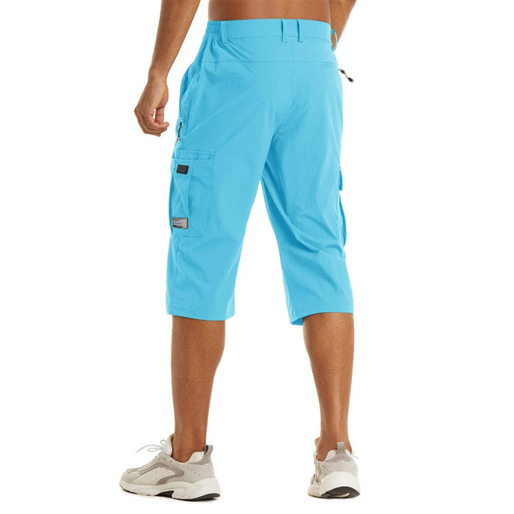 Men's 3/4 Quick-dry Capri Zipper Pockets Cargo Shorts - Men's Cargo Shorts