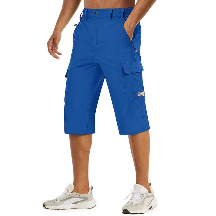 Men's 3/4 Quick-dry Capri Zipper Pockets Cargo Shorts - Men's Cargo Shorts