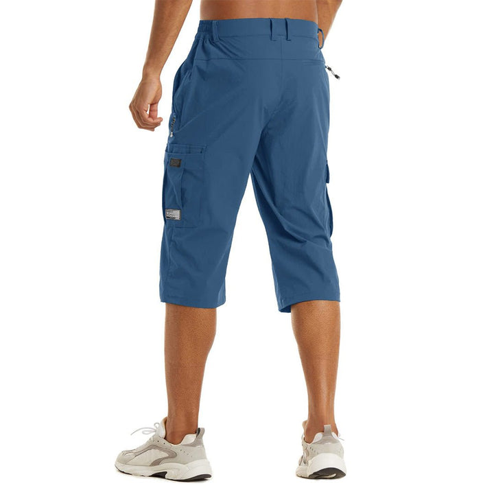 Men's 3/4 Quick-dry Capri Zipper Pockets Cargo Shorts - Men's Cargo Shorts