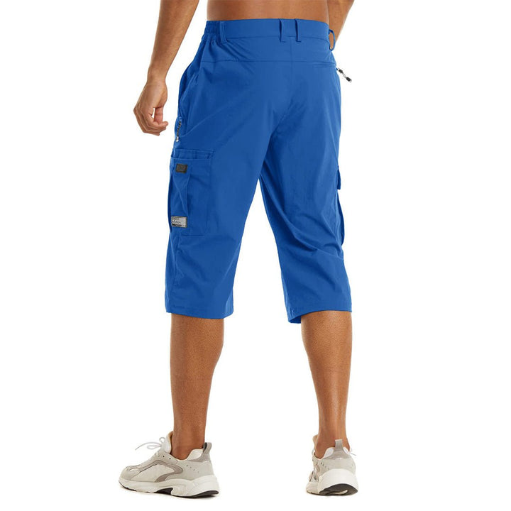 Men's 3/4 Quick-dry Capri Zipper Pockets Cargo Shorts - Men's Cargo Shorts