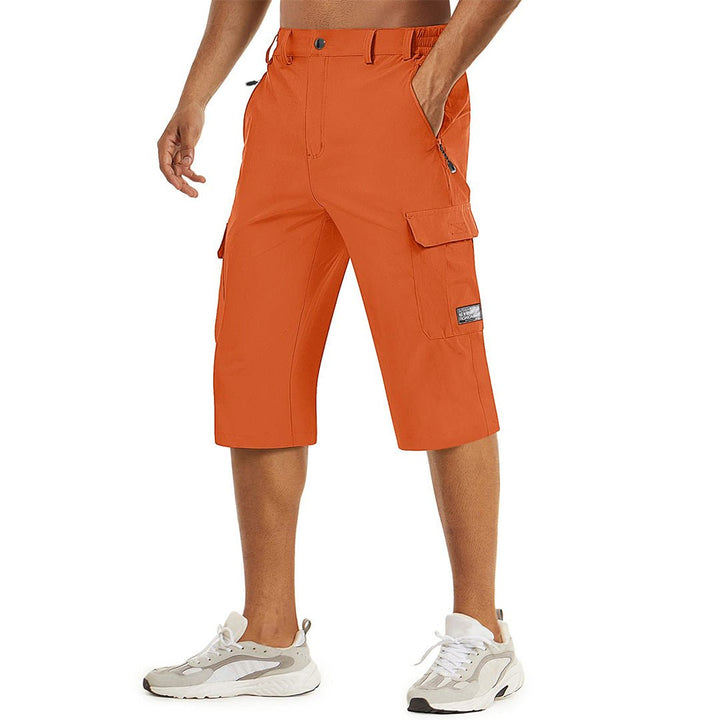 Men's 3/4 Quick-dry Capri Zipper Pockets Cargo Shorts - Men's Cargo Shorts