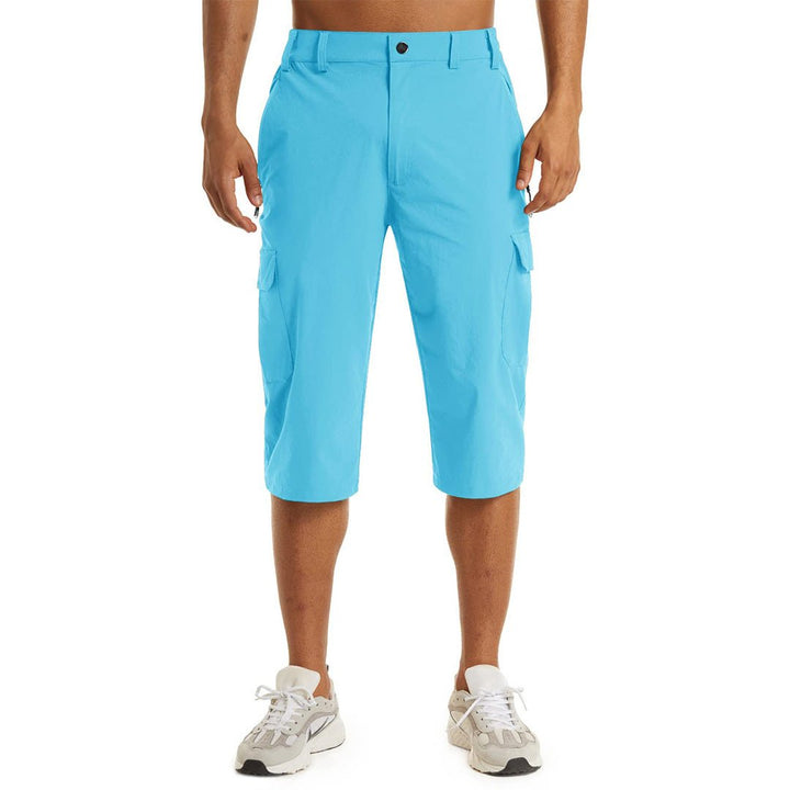 Men's 3/4 Quick-dry Capri Zipper Pockets Cargo Shorts - Men's Cargo Shorts