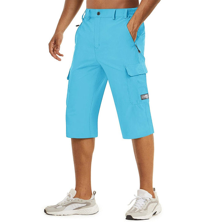 Men's 3/4 Quick-dry Capri Zipper Pockets Cargo Shorts - Men's Cargo Shorts