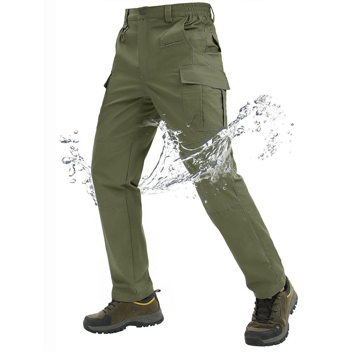 Men's 9 Pockets Ripstop Water Repellent Tactical Pants - Fall Winter 2022