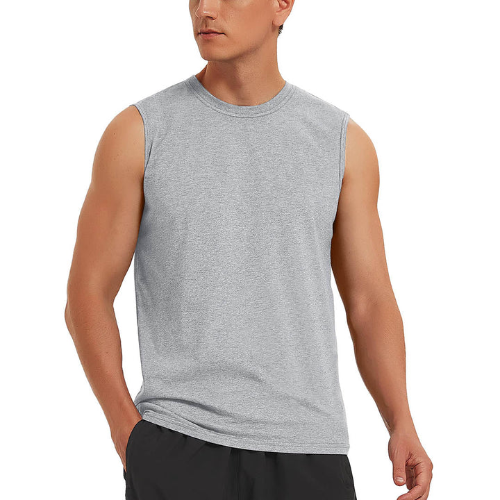 Men's Bodybuilding Tank Tops Cotton Workout T-Shirts - Men's T-shirts