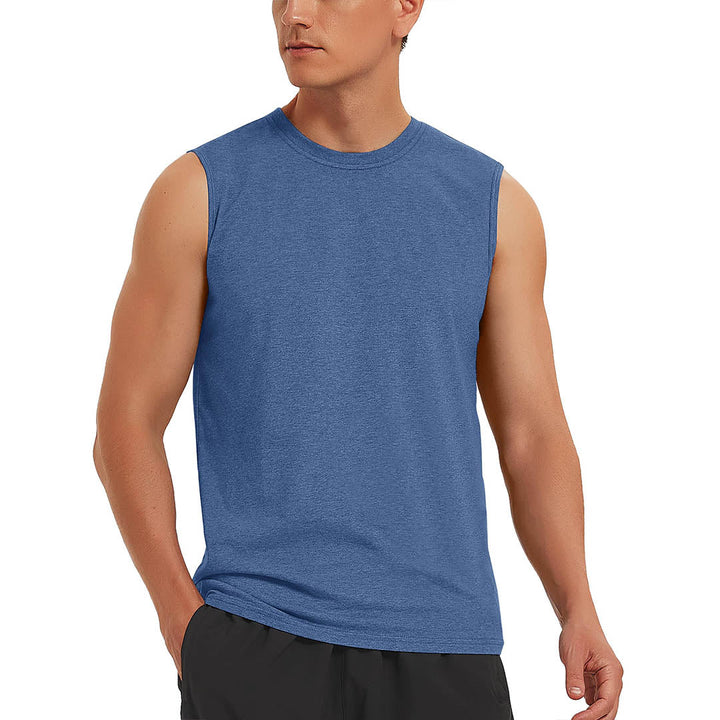 Men's Bodybuilding Tank Tops Cotton Workout T-Shirts - Men's T-shirts