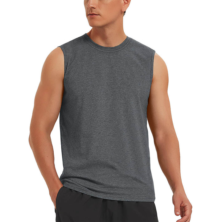 Men's Bodybuilding Tank Tops Cotton Workout T-Shirts - Men's T-shirts