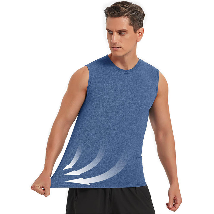 Men's Bodybuilding Tank Tops Cotton Workout T-Shirts - Men's T-shirts