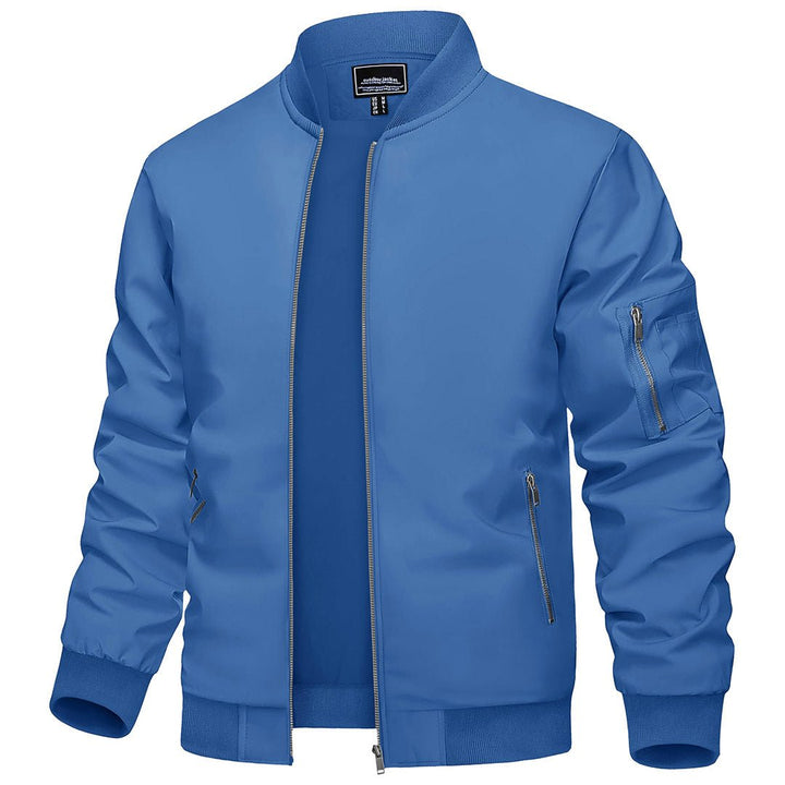 Men's Bomber Zip Pockets Spring Outdoor Sport Jackets - Fall Winter 2022