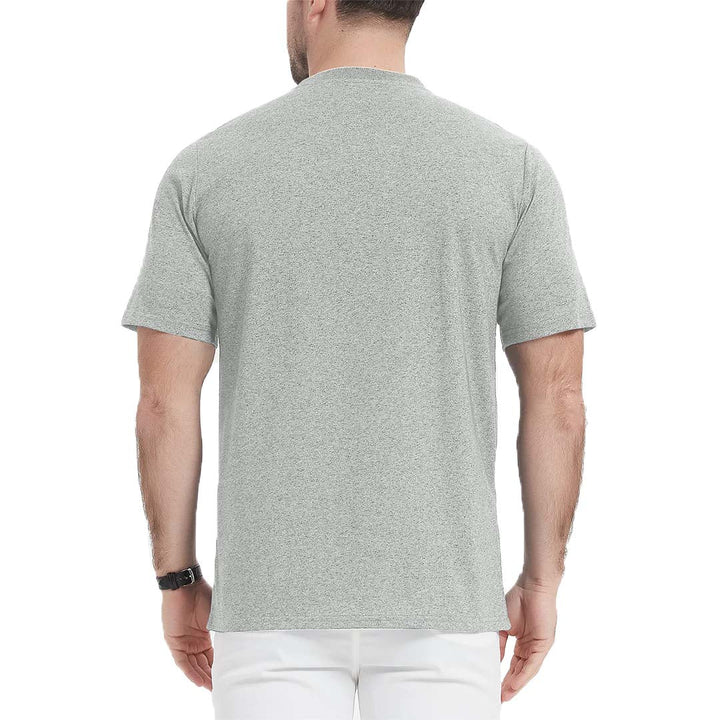 Men's Casual Cotton Henley Shirts - Men's T-shirts