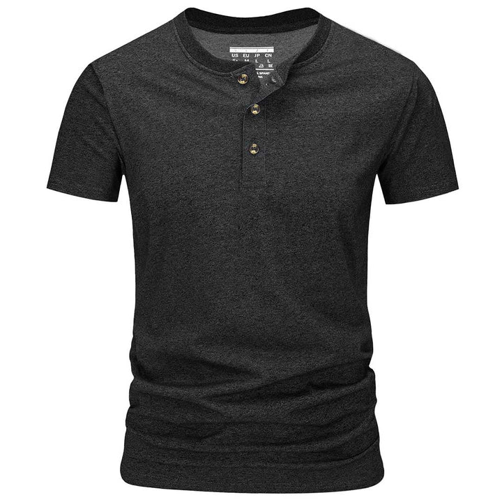 Men's Casual Cotton Henley Shirts - Men's T-shirts