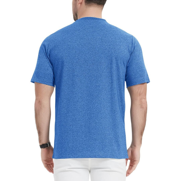 Men's Casual Cotton Henley Shirts - Men's T-shirts