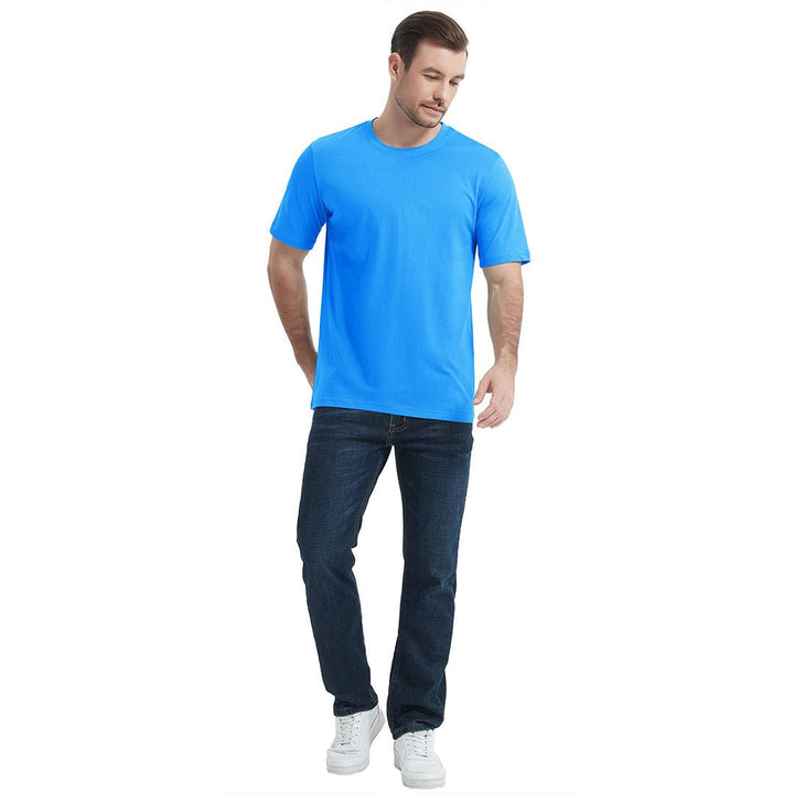 Men's Casual Crew Neck Cotton T-Shirt - Men's T-shirts