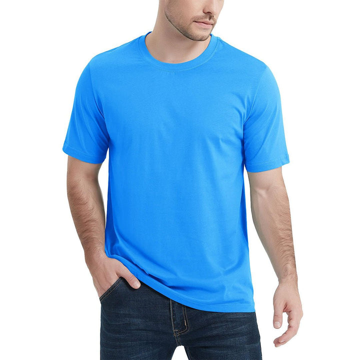 Men's Casual Crew Neck Cotton T-Shirt - Men's T-shirts