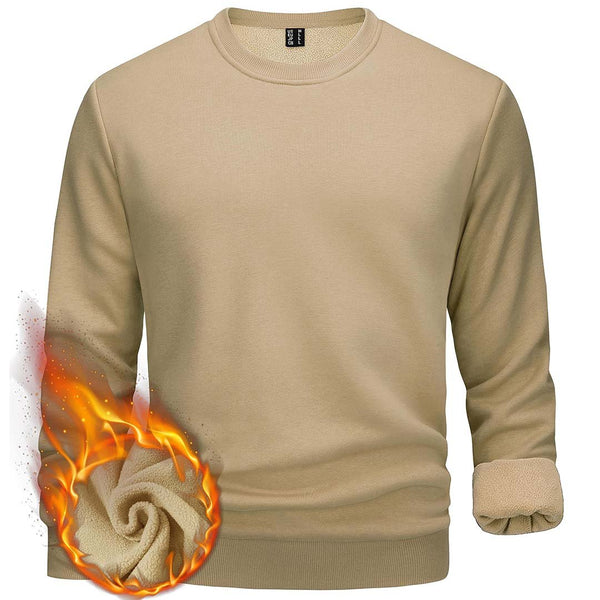 Men's Casual Crewneck Fleece Pullover Sweatshirts - Men's Sweatshirts