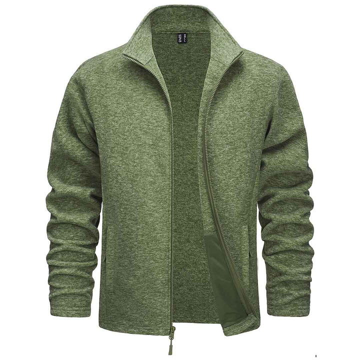 Men's Casual Fleece Full Zip Lightweight Jackets - Men's Coats