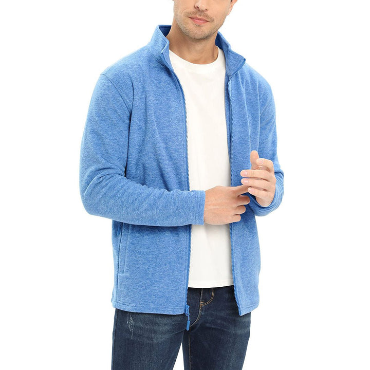 Men's Casual Fleece Full Zip Lightweight Jackets - Men's Coats