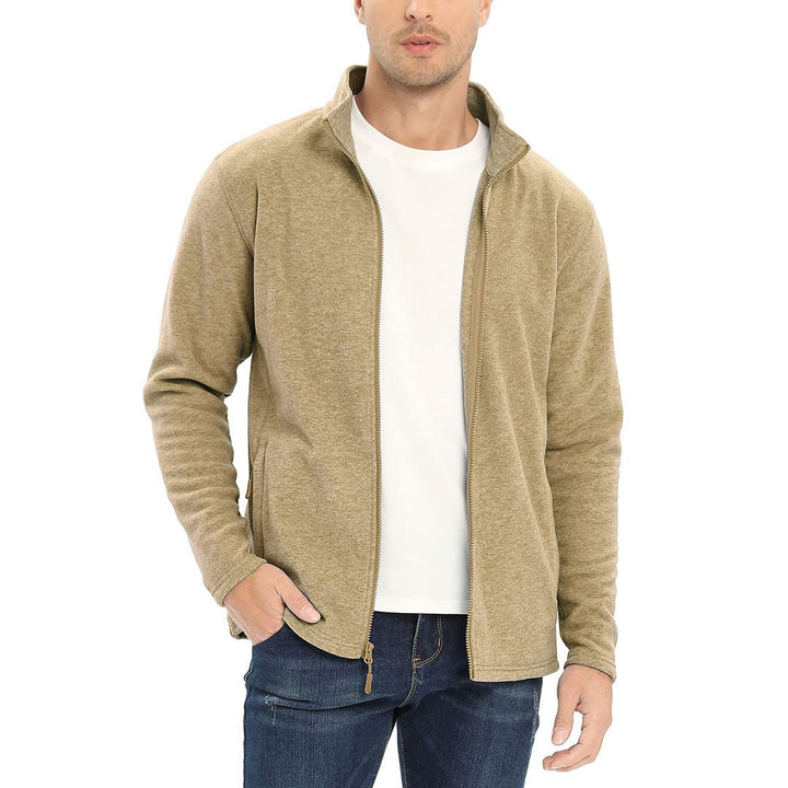 Men's Casual Fleece Full Zip Lightweight Jackets - Men's Coats