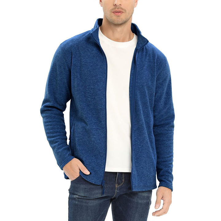 Men's Casual Fleece Full Zip Lightweight Jackets - Men's Coats