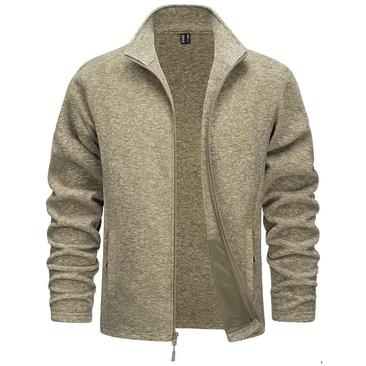 Men's Casual Fleece Full Zip Lightweight Jackets - Men's Coats