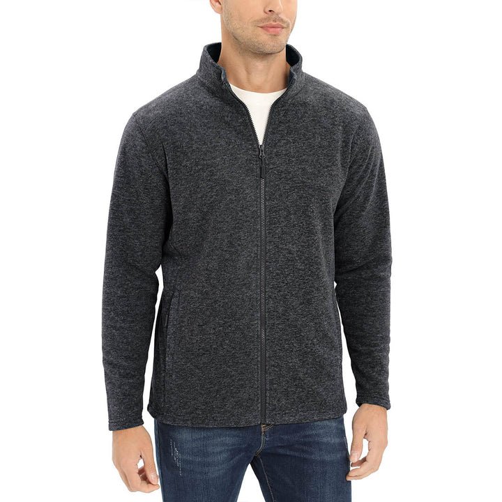 Men's Casual Fleece Full Zip Lightweight Jackets - Men's Coats