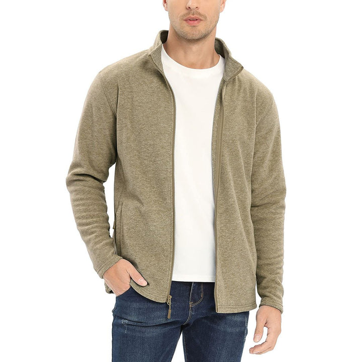 Men's Casual Fleece Full Zip Lightweight Jackets - Men's Coats