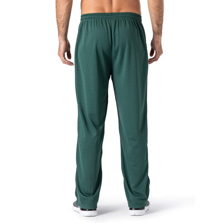 Men's Casual Open Bottom Mesh Sweatpants with Pockets -