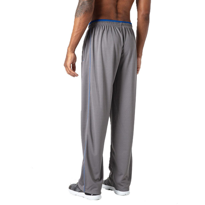 Men's Casual Open Bottom Mesh Sweatpants with Pockets -