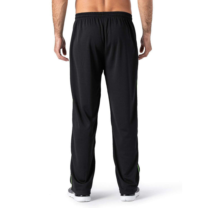 Men's Casual Open Bottom Mesh Sweatpants with Pockets -