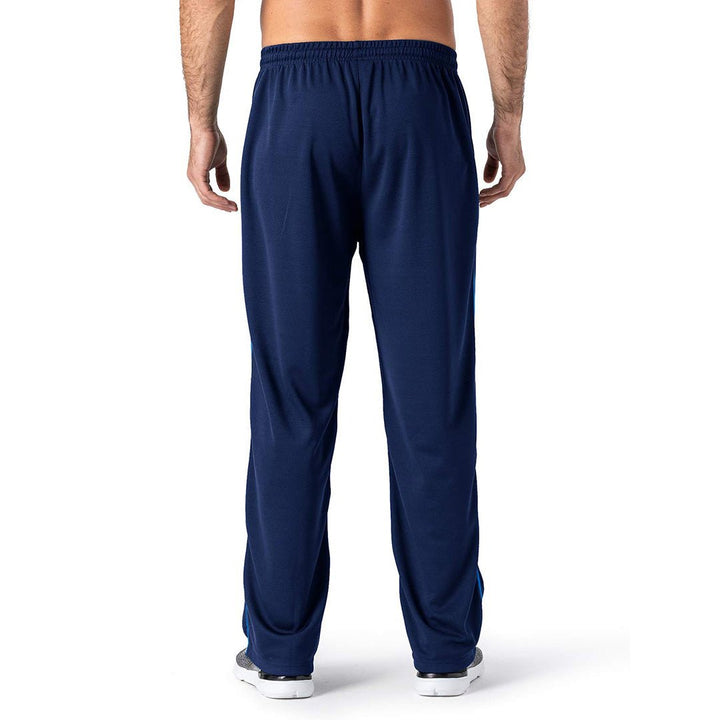 Men's Casual Open Bottom Mesh Sweatpants with Pockets -