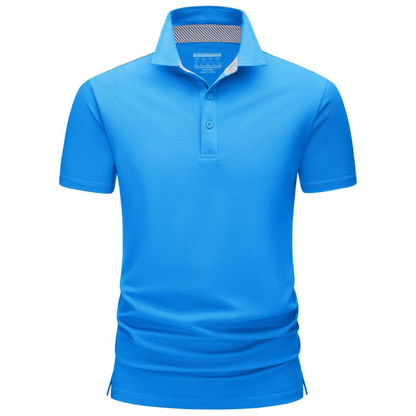 Men's Casual Outdoor Quick Dry Solid Polo Shirt - Men's Polo Shirts