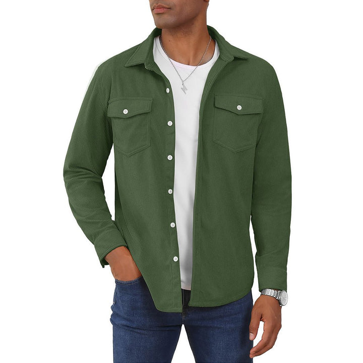 Men's Casual Shacket Lightweight Corduroy Shirt Jacket - Men's Jackets