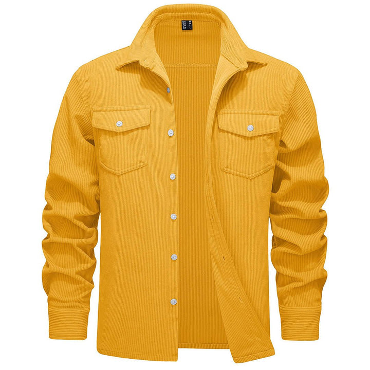 Men's Casual Shacket Lightweight Corduroy Shirt Jacket - Men's Jackets